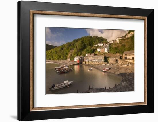 Clovelly harbour in early morning light, North Devon, UK-Ross Hoddinott-Framed Photographic Print