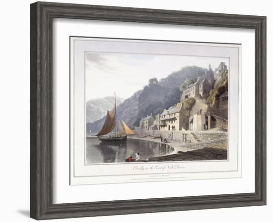 Clovelly, on the Coast of North Devon, 1814-William Daniell-Framed Giclee Print