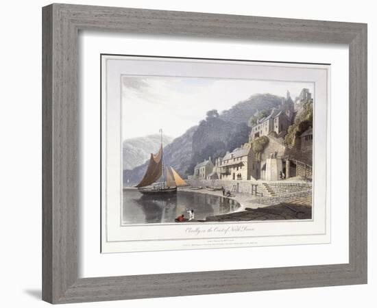 Clovelly, on the Coast of North Devon, 1814-William Daniell-Framed Giclee Print