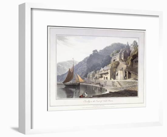 Clovelly, on the Coast of North Devon, 1814-William Daniell-Framed Giclee Print