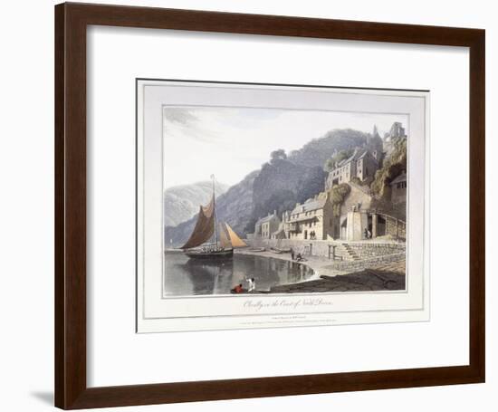 Clovelly, on the Coast of North Devon, 1814-William Daniell-Framed Giclee Print