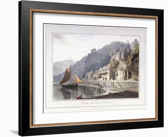 Clovelly, on the Coast of North Devon, 1814-William Daniell-Framed Giclee Print