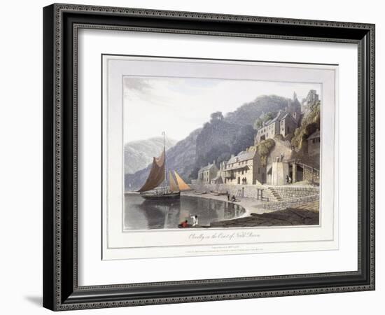 Clovelly, on the Coast of North Devon, 1814-William Daniell-Framed Giclee Print