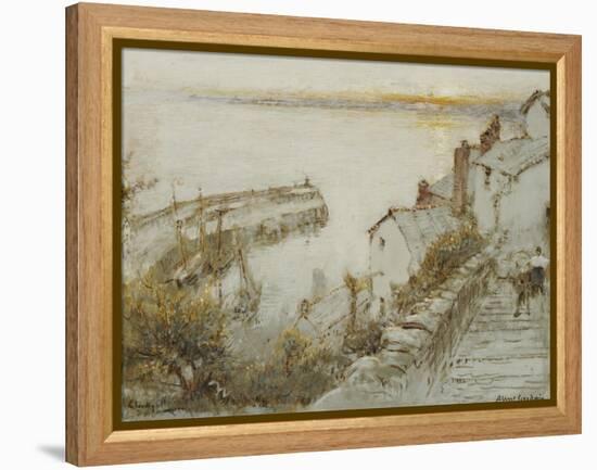 Clovelly-Albert Goodwin-Framed Premier Image Canvas