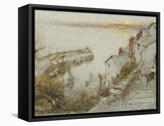 Clovelly-Albert Goodwin-Framed Premier Image Canvas