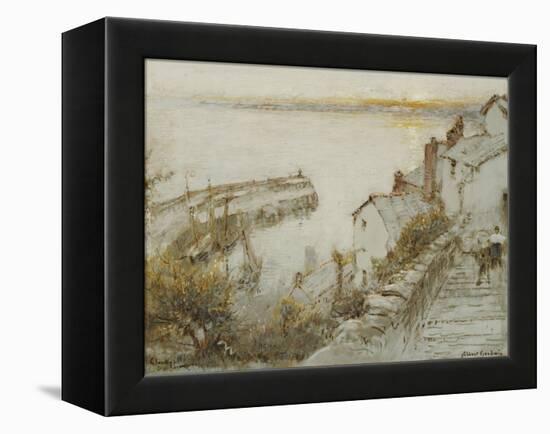 Clovelly-Albert Goodwin-Framed Premier Image Canvas