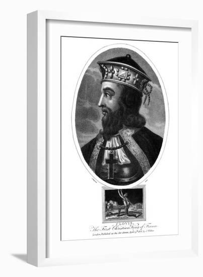 Clovis, the First Christian King of the Franks-J Chapman-Framed Giclee Print