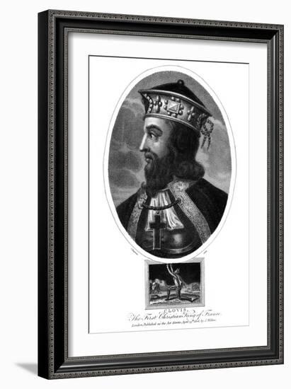 Clovis, the First Christian King of the Franks-J Chapman-Framed Giclee Print