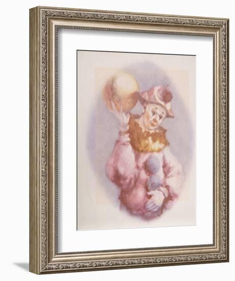 Clown and Ball-Philippe Alfieri-Framed Collectable Print