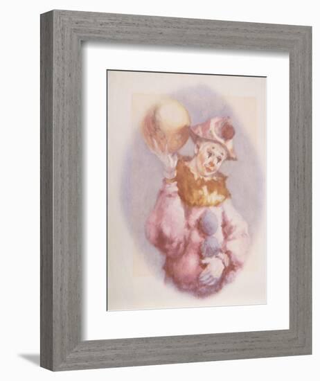 Clown and Ball-Philippe Alfieri-Framed Collectable Print