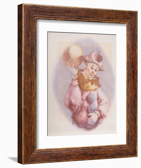 Clown and Ball-Philippe Alfieri-Framed Collectable Print