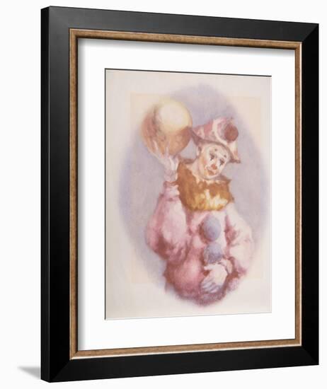 Clown and Ball-Philippe Alfieri-Framed Collectable Print