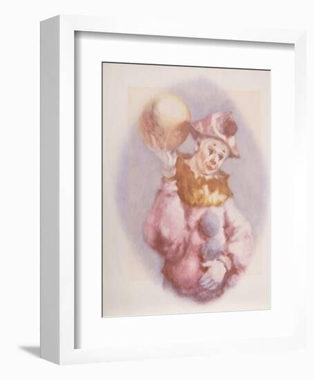 Clown and Ball-Philippe Alfieri-Framed Collectable Print