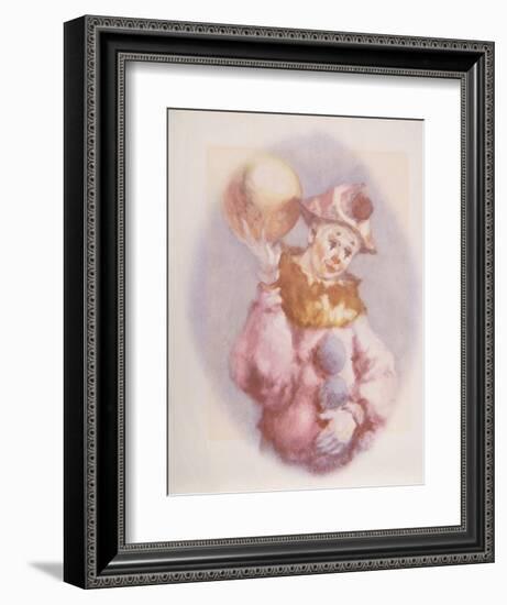 Clown and Ball-Philippe Alfieri-Framed Collectable Print