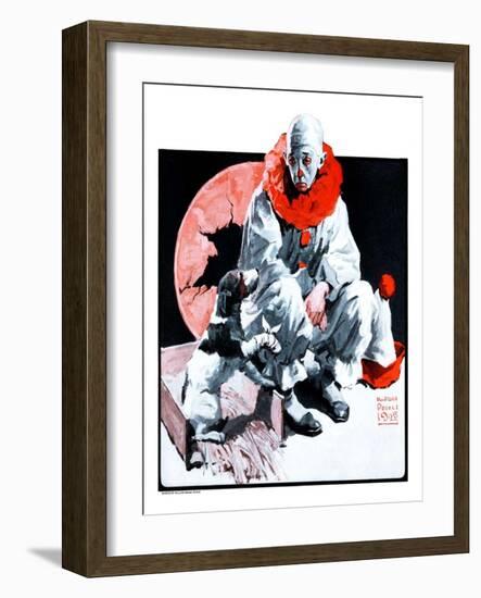 "Clown and Injured Dog,"June 13, 1925-William Meade Prince-Framed Giclee Print