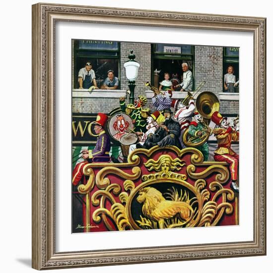 "Clown Band," June 26, 1948-Stevan Dohanos-Framed Giclee Print