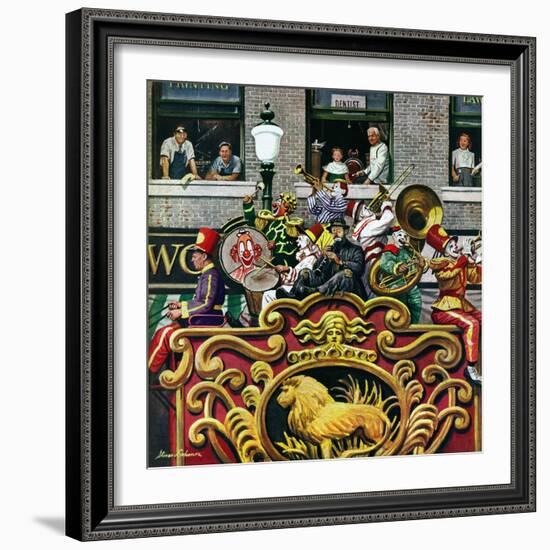 "Clown Band," June 26, 1948-Stevan Dohanos-Framed Giclee Print