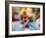 Clown Celebrates During a Colourful Historical Carnival Procession in Wasungen, Germany-null-Framed Photographic Print