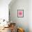 Clown Fish On Pink-null-Framed Giclee Print displayed on a wall