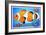 Clown Fish. Postage Stamp-GUARDING-OWO-Framed Art Print