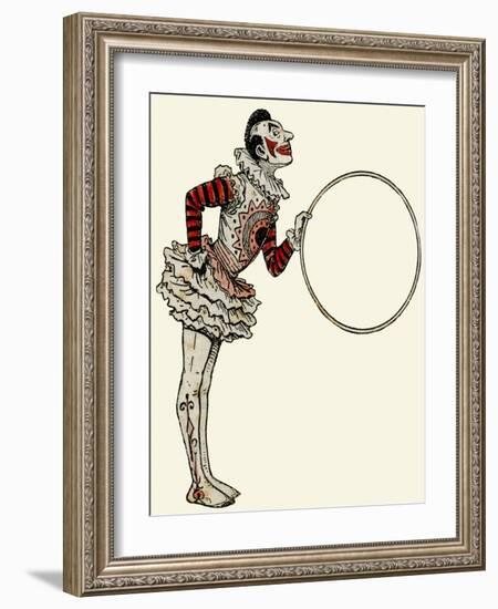 Clown in Traditional Dress-null-Framed Art Print