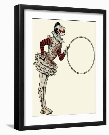 Clown in Traditional Dress-null-Framed Art Print