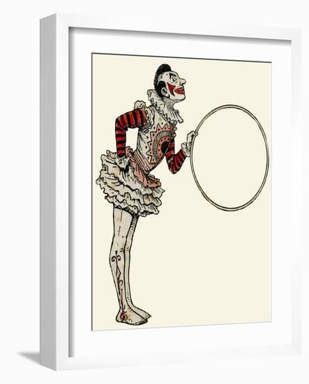 Clown in Traditional Dress-null-Framed Art Print