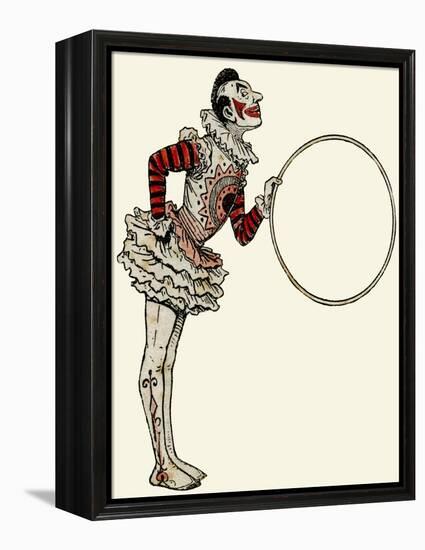 Clown in Traditional Dress-null-Framed Stretched Canvas