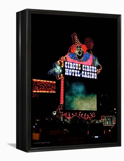 Clown Sign in America for Hotel-Salvatore Elia-Framed Premier Image Canvas
