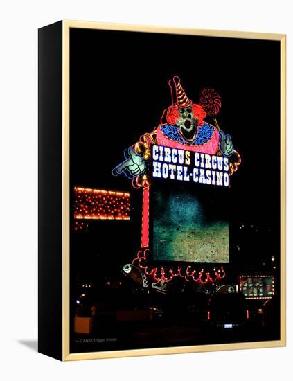 Clown Sign in America for Hotel-Salvatore Elia-Framed Premier Image Canvas
