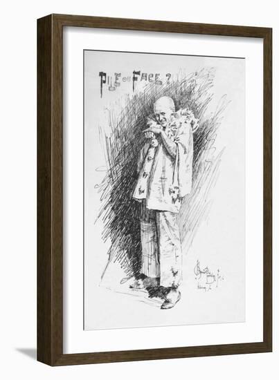 'Clown Sketch', c1893, (1894)-Bernard Partridge-Framed Giclee Print