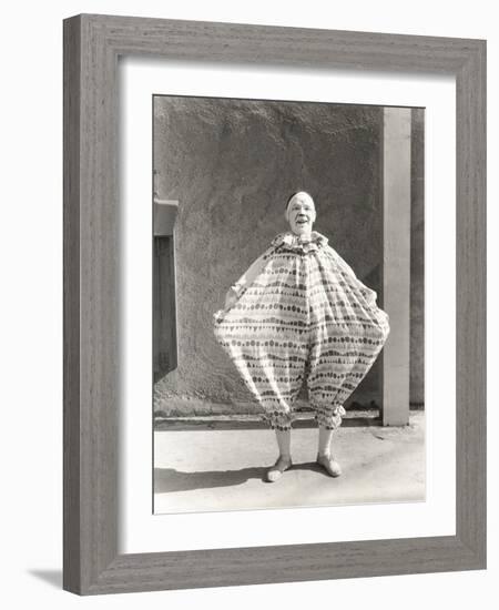 Clown Wearing Wide Costume-null-Framed Photo