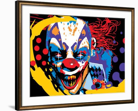 Clown-Ray Lengelé-Framed Art Print