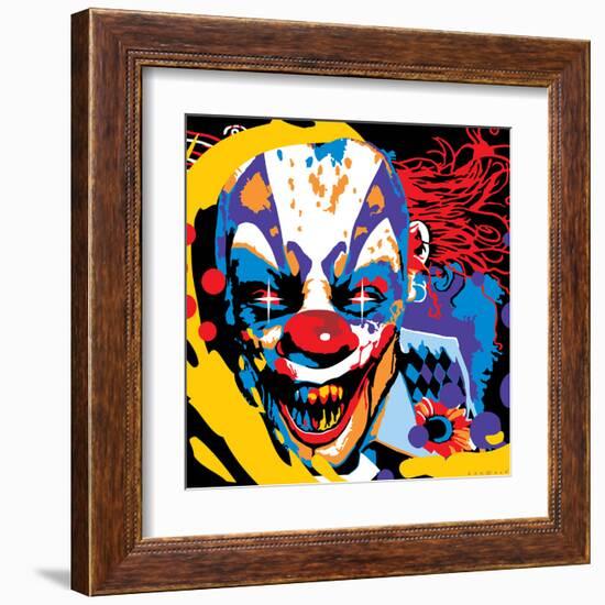 Clown-Ray Lengelé-Framed Art Print