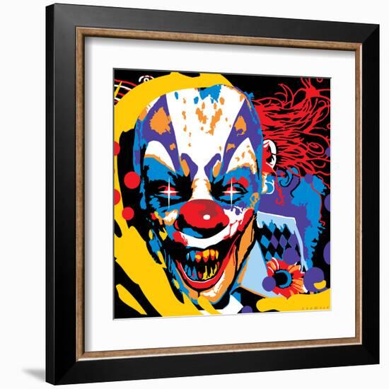 Clown-Ray Lengelé-Framed Art Print