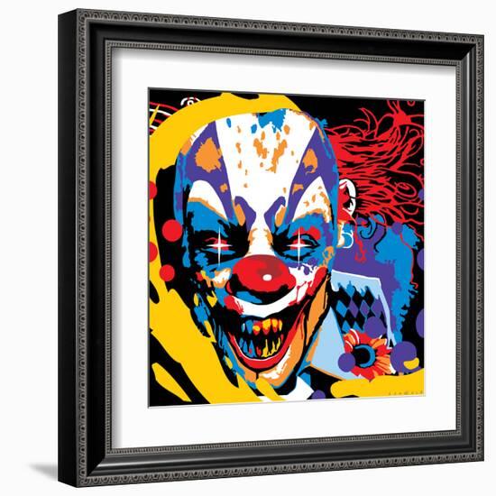 Clown-Ray Lengelé-Framed Art Print