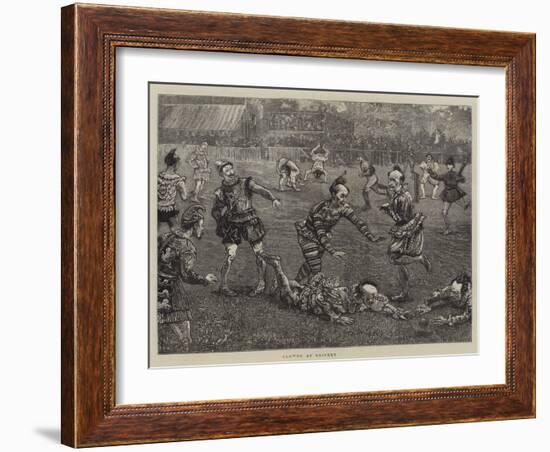 Clowns at Cricket-William Bazett Murray-Framed Giclee Print