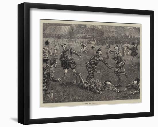 Clowns at Cricket-William Bazett Murray-Framed Giclee Print