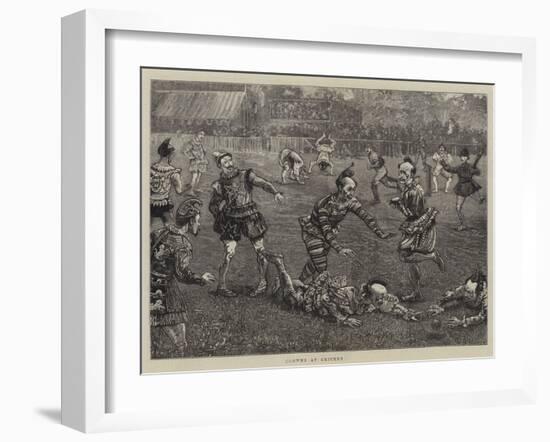 Clowns at Cricket-William Bazett Murray-Framed Giclee Print