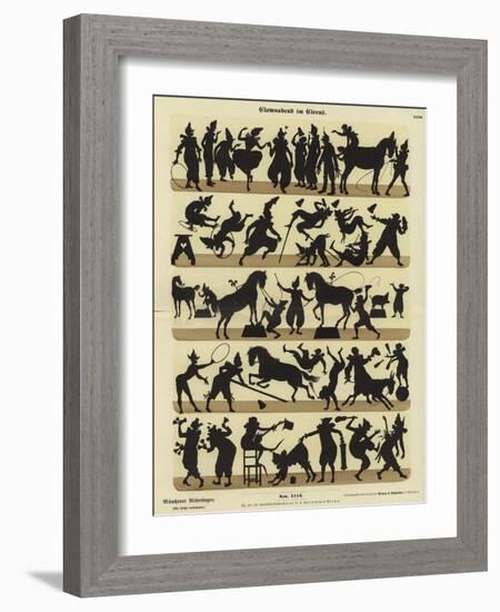 Clowns' Evening at the Circus-null-Framed Giclee Print