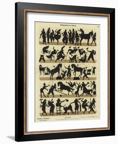 Clowns' Evening at the Circus-null-Framed Giclee Print