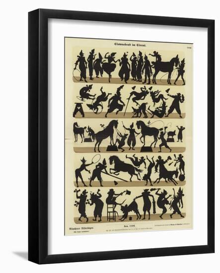 Clowns' Evening at the Circus-null-Framed Giclee Print