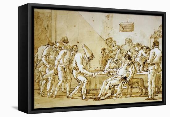 Clowns No.89-Giovanni Battista Tiepolo-Framed Premier Image Canvas