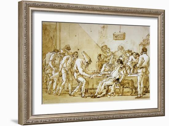 Clowns No.89-Giovanni Battista Tiepolo-Framed Giclee Print