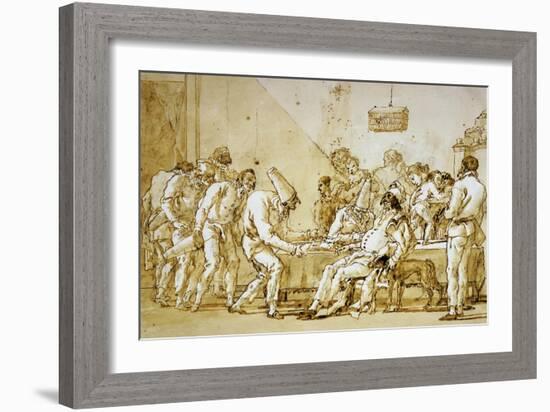 Clowns No.89-Giovanni Battista Tiepolo-Framed Giclee Print