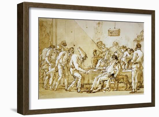 Clowns No.89-Giovanni Battista Tiepolo-Framed Giclee Print