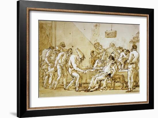 Clowns No.89-Giovanni Battista Tiepolo-Framed Giclee Print