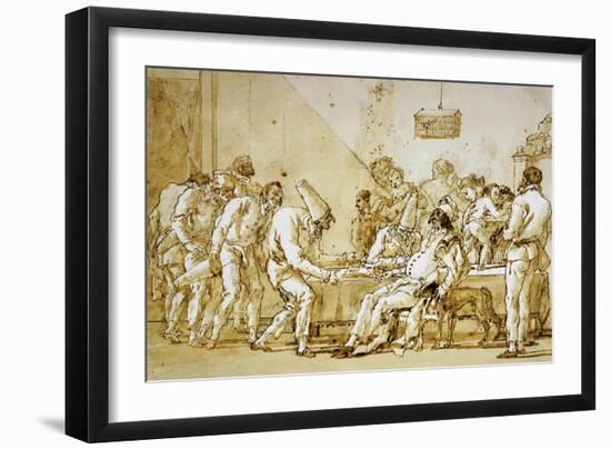 Clowns No.89-Giovanni Battista Tiepolo-Framed Giclee Print