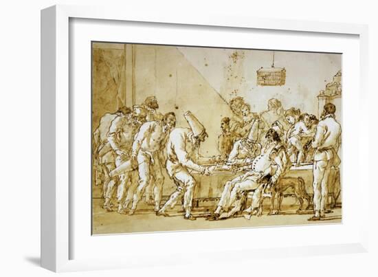 Clowns No.89-Giovanni Battista Tiepolo-Framed Giclee Print