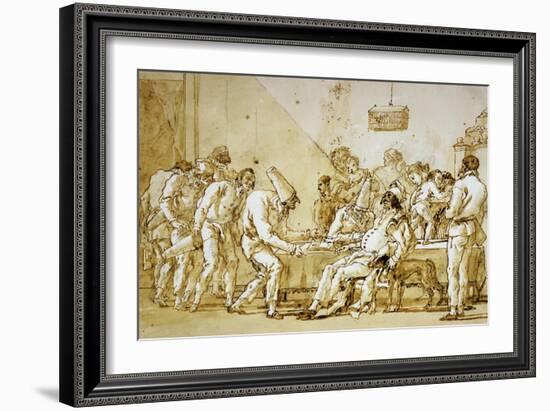 Clowns No.89-Giovanni Battista Tiepolo-Framed Giclee Print